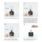 I-MAGMA:Tobor I-Magma 2 in 1 Table Electric Dab Rig & Thick Oil Vaporizer Kit, 1600mAh Rechargeable Battery, Smart Temperature Control, Compatible with Wax Concentrates, Herbal & 510 Cartridge, 4 Color Light Modes Portable Aromatherapy Diffuser for Home Party Travel - Image 6